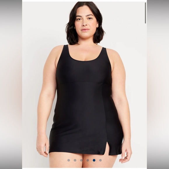 Old Navy Black Sleeveless Swim Dress - Picture 5 of 6